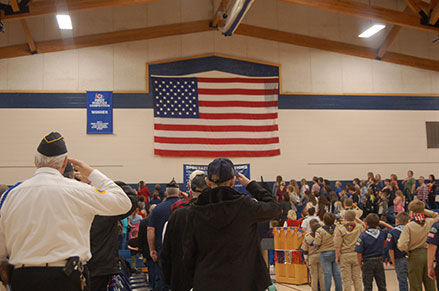SALUTING THE FLAG